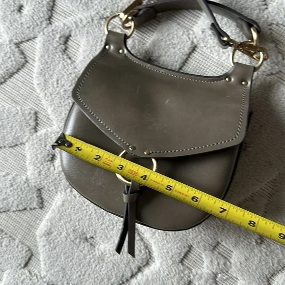 Zara Equestrian gray tassel crossbody bag - Picture 15 of 16